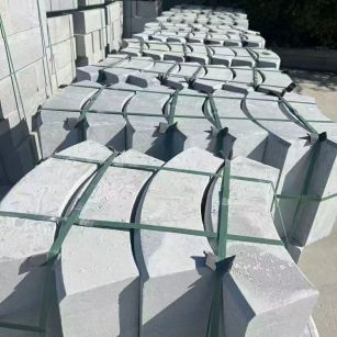 双鸭山 芝麻灰弧形路沿石