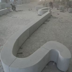 双鸭山 花岗岩整石坐凳拼装