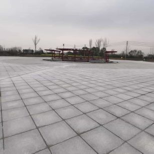 双鸭山 芝麻白火烧面-公园广场地铺效果