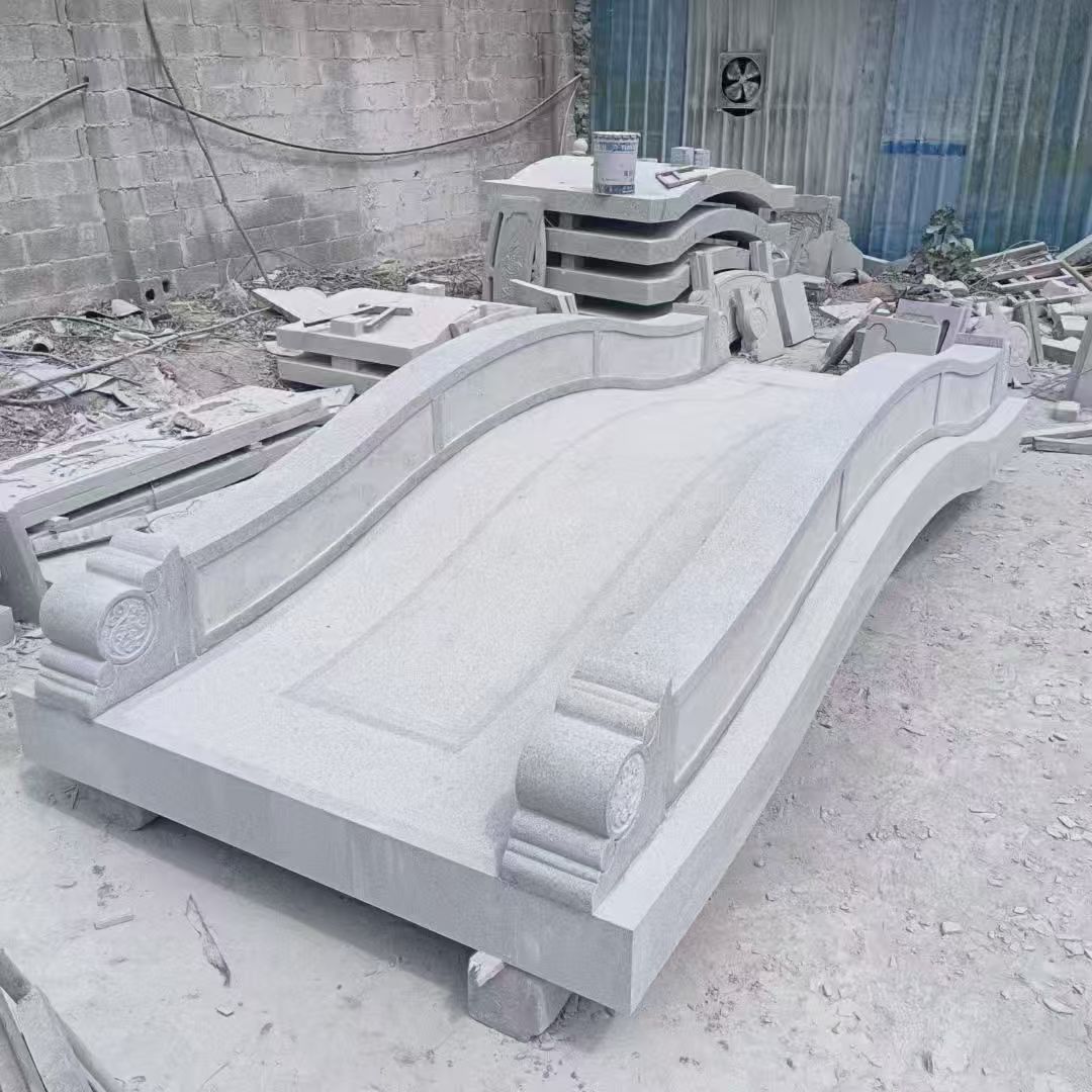 双鸭山 芝麻灰花岗岩园林景观 小石桥