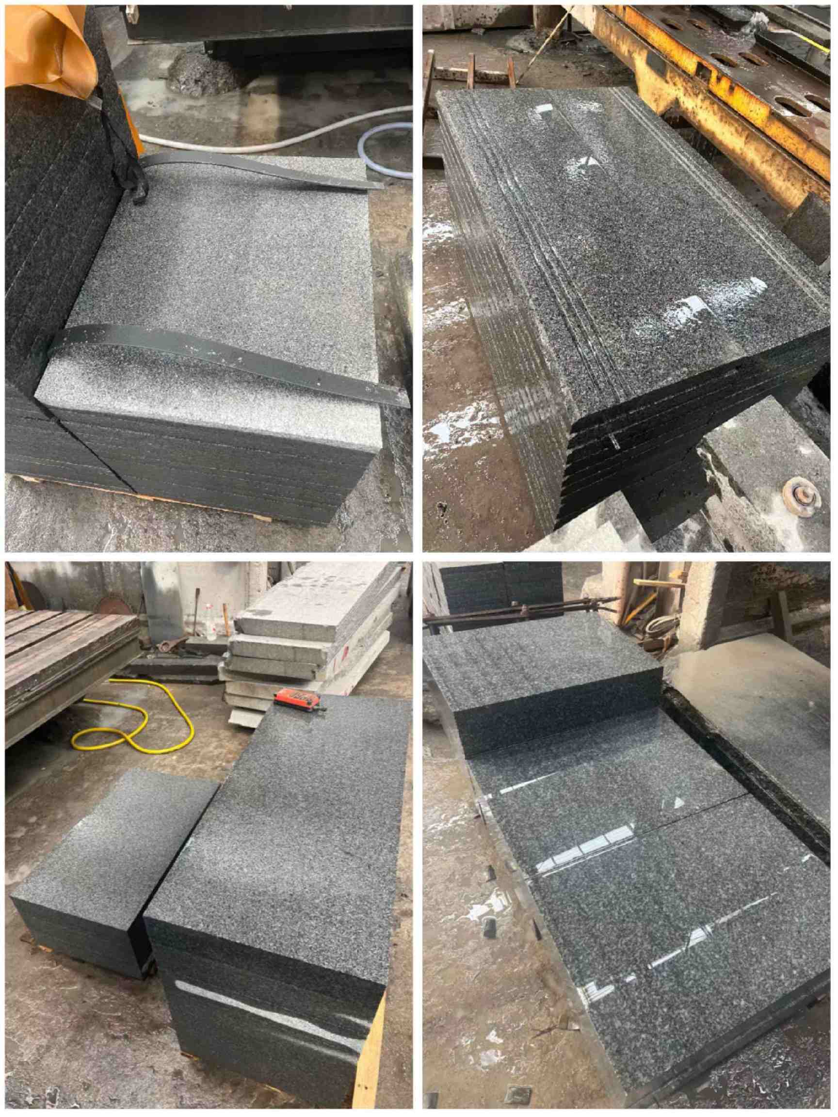 双鸭山 芝麻黑地铺石材