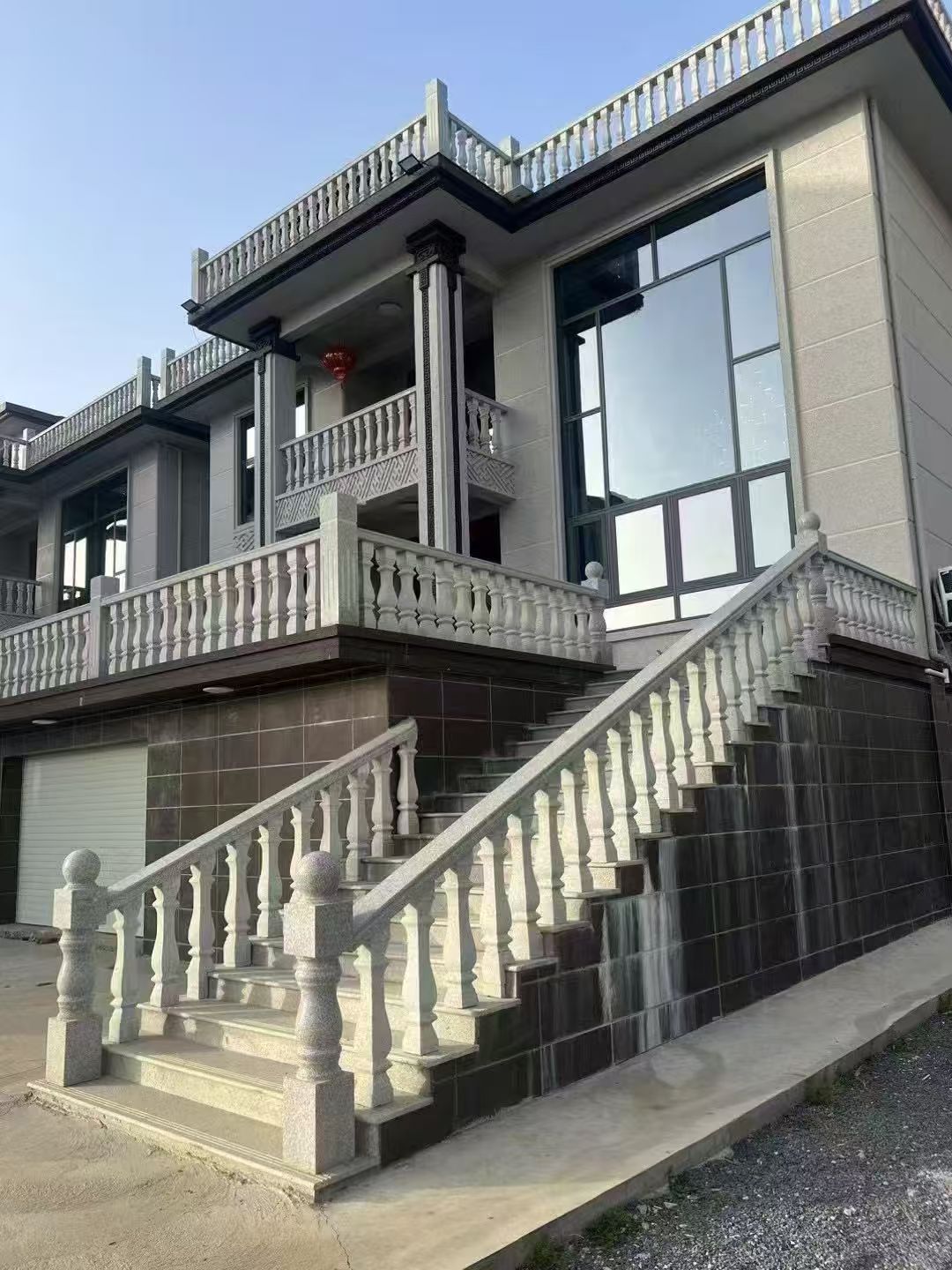 双鸭山 芝麻白别墅阳台栏杆，楼梯栏杆