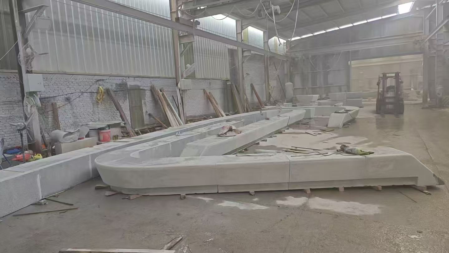 双鸭山 花岗岩整石坐凳拼装