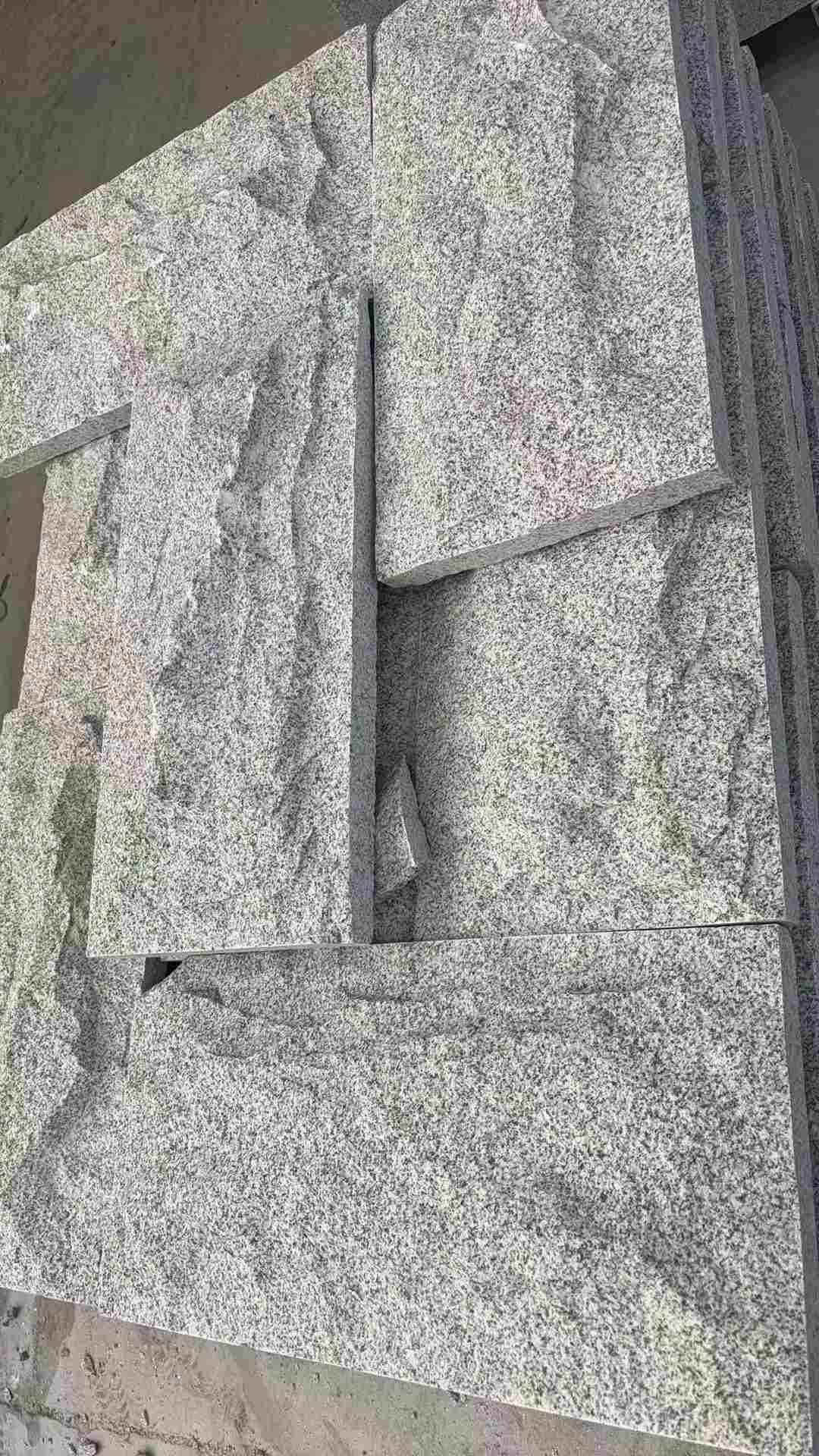 双鸭山 芝麻白自然面花岗岩成品板